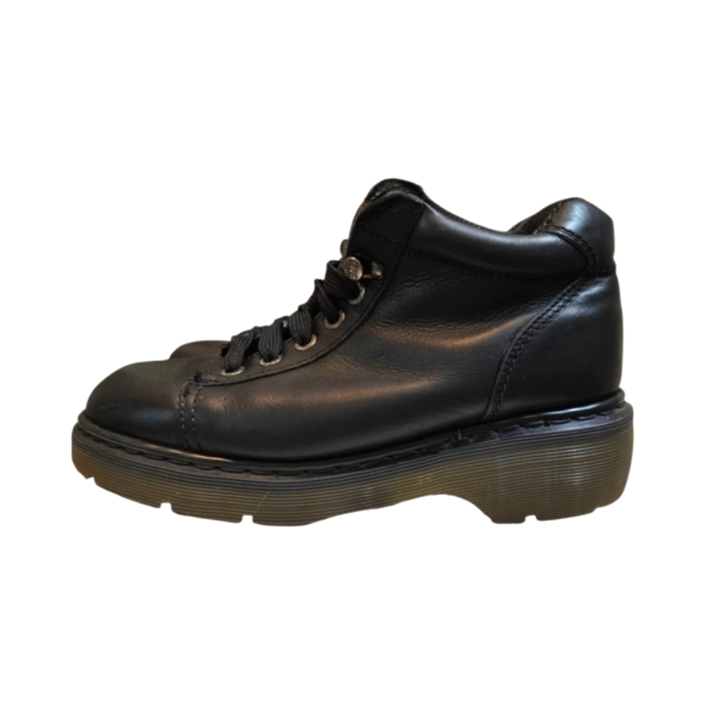 Dr. Martens 8550 Black Leather Boots Size UK 8/US 10 Chunky England 90s Vintage - Picture 5 of 12
